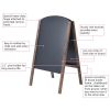 1PC 31.5 Inch Wood A-Frame Sidewalk Signage Chalkboard menu board