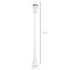 Outsunny 76.5" Solar Lamp Post Lights Outdoor, Vintage Streetlight, All Weather Protection, Auto Sensor Control, Adjustable Brightness, with Clear