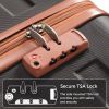 Luggage Sets New Model ABS Hardshell 3pcs Clearance Luggage Hardside Lightweight Durable Suitcase sets Spinner Wheels Suitcase with TSA Lock 20''24''2