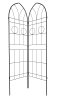 2 Pack Metal Garden Trellis 78.7" x 19.7" Rustproof Trellis for Climbing Plants Outdoor Flower Support Black