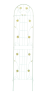 4 Pack Metal Garden Trellis 86.7" x 19.7" Rustproof Trellis for Climbing Plants Outdoor Flower Support Cream White